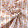 Tissu gouttes jaune rose et grises